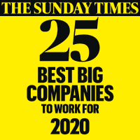 Sunday Times 25 Best Companies Badge